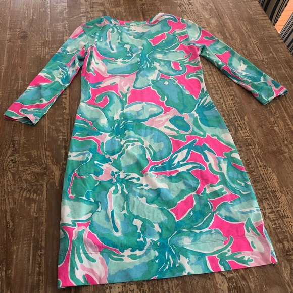 Lilly Pulitzer Floral Neon Button Up Dress - Picture 7 of 7
